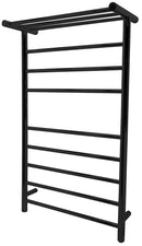Anzzi Eve 8-Bar Stainless Steel Wall Mounted Towel Warmer in Matte Black TW-AZ012MBK