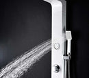 Anzzi Hacienda Series 44 in. Full Body Shower Panel System with Heavy Rain Shower and Spray Wand in White
