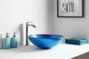 Anzzi Crow Series Vessel Sink in Lustrous Blue LS-AZ8087 5