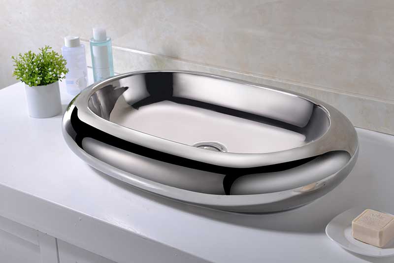 Anzzi Prussian Series Ceramic Vessel Sink in Silver LS-AZ269 3