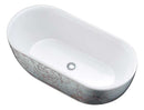 Anzzi Knight Series 6 ft. Freestanding Bathtub in Crimson Snow FT-AZ524 2