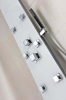 Anzzi Jaguar 60 in. 6-Jetted Full Body Shower Panel with Heavy Rain Shower and Spray Wand in White SP-AZ8089 12