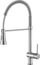 Anzzi Carriage Single Handle Standard Kitchen Faucet in Brushed Nickel KF-AZ211BN
