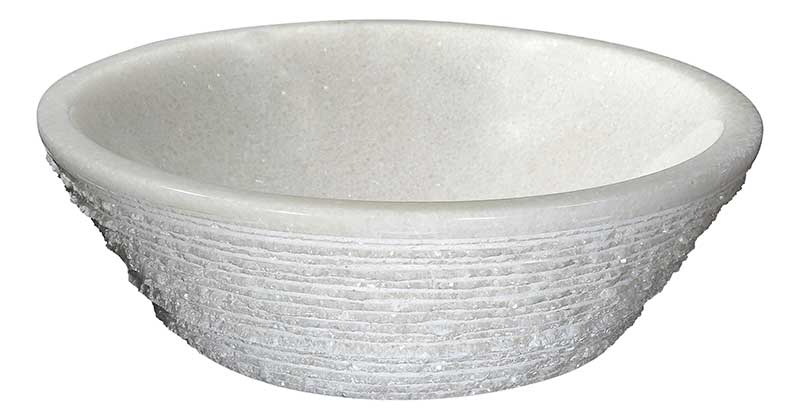 Anzzi Nora Natural Stone Vessel Sink in White Marble LS-AZ8232 3
