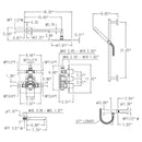 Roman Soler by Nameeks Kuatro Rectangle Shower Set 2