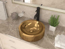 Anzzi Balor 16 in. Handmade Vessel Sink in Polished Brass LS-AZ343 3
