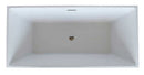 Anzzi Fjord 5.6 ft. Acrylic Freestanding Non-Whirlpool Bathtub in White and Dawn Series Faucet in Chrome 3
