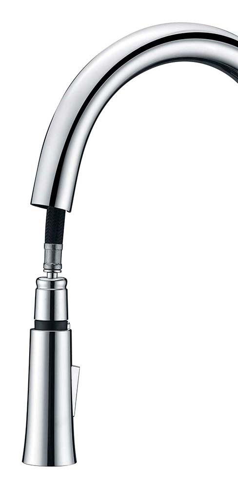 Anzzi Orbital Single Handle Pull-Down Sprayer Kitchen Faucet in Polished Chrome KF-AZ186CH 13