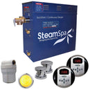 SteamSpa Royal 12 KW QuickStart Acu-Steam Bath Generator Package in Polished Chrome