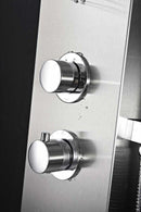 Anzzi STARLET Series 64 in. Full Body Shower Panel System with Heavy Rain Shower and Spray Wand in Brushed Steel 7