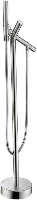 Anzzi Havasu 2-Handle Claw Foot Tub Faucet with Hand Shower in Brushed Nickel FS-AZ0042BN 19