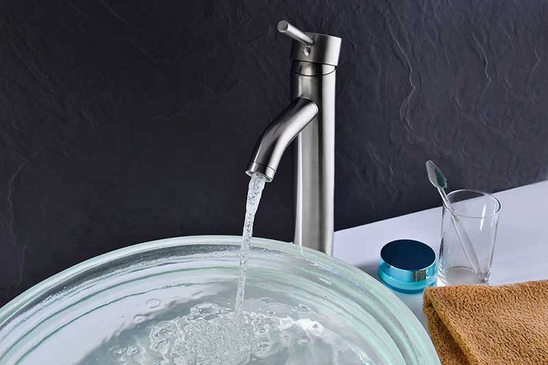 Anzzi Fann Single Handle Vessel Sink Faucet in Brushed Nickel 5