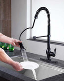 Anzzi Bastion Single-Handle Standard Kitchen Faucet in Oil Rubbed Bronze KF-AZ209ORB 4