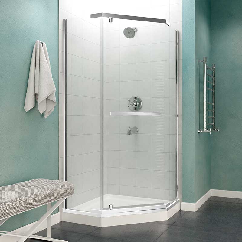 Anzzi Castle Series 49 in. x 72 in. Semi-Frameless Shower Door with TSUNAMI GUARD in Polished Chrome SD-AZ056-01CH