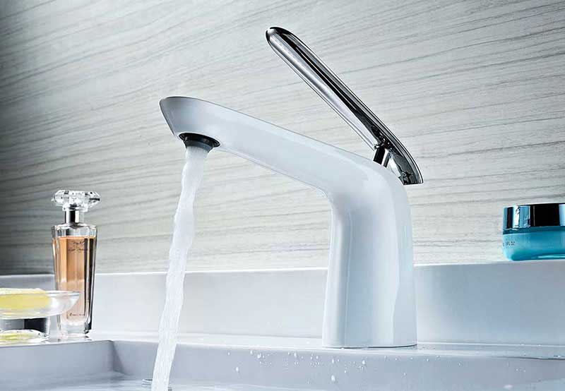 Anzzi Etude Series Single Handle Bathroom Sink Faucet in Polished Chrome 6