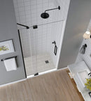 Aston Madox 31 in. to 36 in. x 74.875 in. Frameless Pivot Shower Door in Oil Rubbed Bronze 2