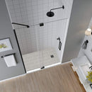 Aston Madox 54 in. to 60 in. x 74.875 in. Frameless Pivot Shower Door in Oil Rubbed Bronze 2