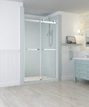 Aston Rivage 44 in. to 48 in. x 76 in. Frameless Double-Bypass Sliding Shower Door in Chrome