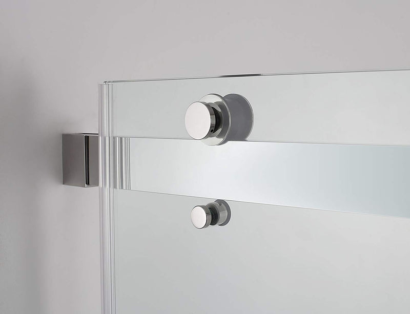 Aston Rivage 56 in. to 60 in. x 76 in. Frameless Double-Bypass Sliding Shower Door in Chrome 3