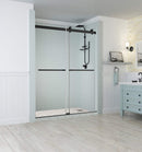 Aston Rivage 56 in. to 60 in. x 76 in. Frameless Double-Bypass Sliding Shower Door in Oil Rubbed Bronze