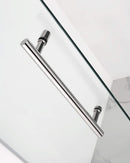 Aston Kinkade 30.75 in. to 31.25 in. x 72 in. Frameless Hinged Shower Door in Chrome 3