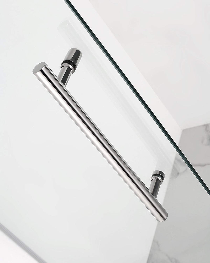 Aston Merrick 34 in. to 34.25 in. x 72 in. Frameless Neo-Angle Shower Enclosure in Chrome 5