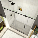 Aston Coraline 68 in. to 72 in. x 76 in. Frameless Sliding Shower Door in Oil Rubbed Bronze 2