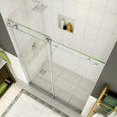 Aston Coraline 44 in. to 48 in. x 76 in. Frameless Sliding Shower Door in Stainless Steel 2