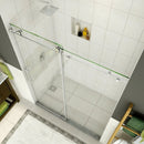 Aston Coraline 56 in. to 60 in. x 76 in. Frameless Sliding Shower Door in Stainless Steel 2