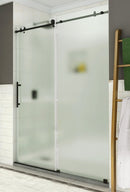 Aston Coraline 44 in. to 48 in. x 76 in. Frameless Sliding Shower Door with Frosted Glass in Oil Rubbed Bronze