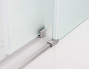 Aston Coraline 44 in. to 48 in. x 76 in. Frameless Sliding Shower Door with Frosted Glass in Stainless Steel 4