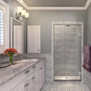 Aston Kinkade 21.75 in. to 22.25 in. x 72 in. Frameless Hinged Shower Door in Chrome