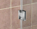 Aston Kinkade 35.75 in. to 36.25 in. x 72 in. Frameless Hinged Shower Door in Chrome 4