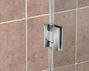 Aston Kinkade 24.75 in. to 25.25 in. x 72 in. Frameless Hinged Shower Door in Chrome 4