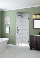 Aston Kinkade 28.75 in. to 29.25 in. x 72 in. Frameless Hinged Shower Door in Oil Rubbed Bronze