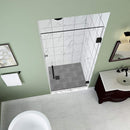 Aston Kinkade 35.75 in. to 36.25 in. x 72 in. Frameless Hinged Shower Door in Oil Rubbed Bronze 2