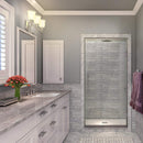 Aston Kinkade 23.75 in. to 24.25 in. x 72 in. Frameless Hinged Shower Door in Stainless Steel