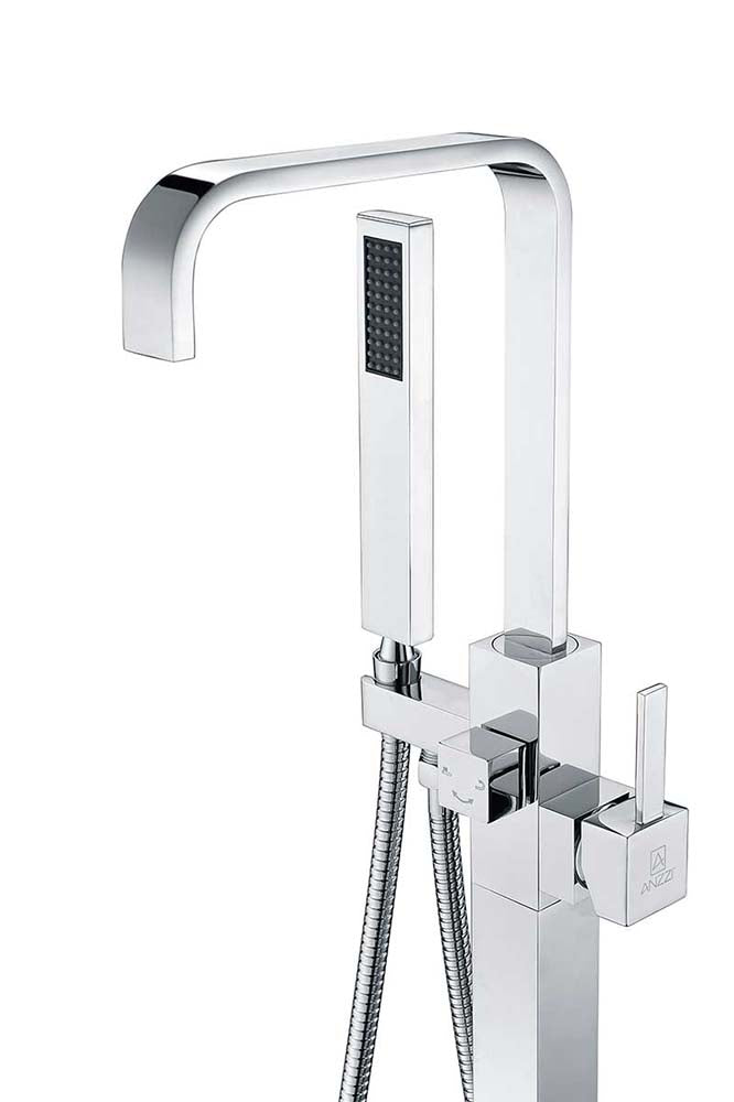 Anzzi Victoria 2-Handle Claw Foot Tub Faucet with Hand Shower in Polished Chrome FS-AZ0031CH 10