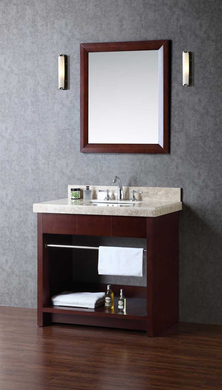 Ariel by Seacliff Seabrook 36" Single-Sink Bathroom Vanity Set With Mirror SCSEA36SWA 2