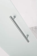 Aston Merrick GS 38 in. to 38.5 in. x 72 in. Frameless Neo-Angle Shower Enclosure with Frosted Glass and Glass Shelves in Oil Rubbed Bronze 5