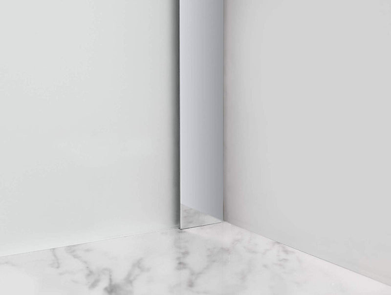 Aston Merrick 42 in. to 42.5 in. x 72 in. Frameless Neo-Angle Shower Enclosure with Frosted Glass in Chrome 3