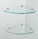 Aston BromleyGS 51.25 to 52.25 x 36.375 x 72 Frameless Corner Hinged Shower Enclosure with Glass Shelves in Chrome 3