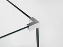 Aston Bromley 43.25 in. to 44.25 in. x 30.375 in. x 72 in. Frameless Corner Hinged Shower Enclosure in Chrome 4