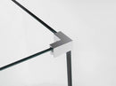 Aston Bromley 60.25 in. to 61.25 in. x 34.375 in. x 72 in. Frameless Corner Hinged Shower Enclosure in Stainless Steel 4