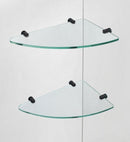 Aston BromleyGS 51.25 to 52.25 x 36.375 x 72 Frameless Corner Hinged Shower Enclosure with Glass Shelves in Oil Rubbed Bronze 2