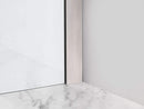 Aston Bromley 28.25 in. to 29.25 in. x 32.375 in. x 72 in. Frameless Corner Hinged Shower Enclosure in Stainless Steel 5