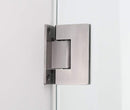 Aston Belmore 66.25 in. to 67.25 in. x 72 in. Frameless Hinged Shower Door in Stainless Steel 4