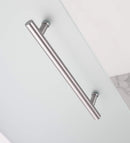 Aston Coraline 56 in. to 60 in. x 60 in. Frameless Sliding Tub Door with Frosted Glass in Stainless Steel 4