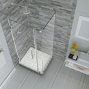 Aston Bromley 40.25 in. to 41.25 in. x 30.375 in. x 72 in. Frameless Corner Hinged Shower Enclosure in Chrome 2