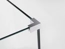 Aston BromleyGS 35.25 to 36.25 x 30.375 x 72 Frameless Corner Hinged Shower Enclosure with Glass Shelves in Chrome 4